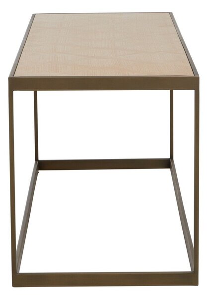 Кафява/в естествен цвят масичка за кафе с дъбов плот 40x120 cm Grenoble – Premier Housewares