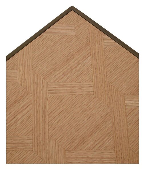Кафява/в естествен цвят масичка за кафе с дъбов плот 40x120 cm Grenoble – Premier Housewares