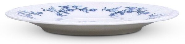 Бяла/синя порцеланова чинийка ø 16,5 cm Retro – BonBistro