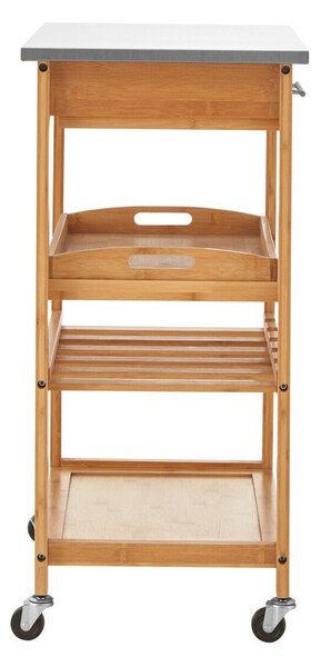 Бамбукова маса за сервиране на колелца 41x58 cm Harlow – Premier Housewares
