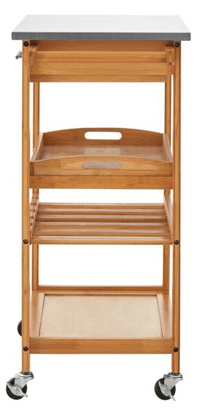 Бамбукова маса за сервиране на колелца 41x58 cm Harlow – Premier Housewares