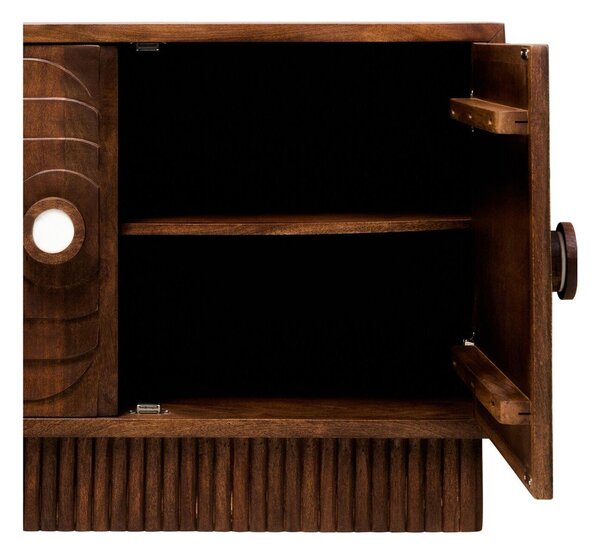 Скрин от масивно манго в тъмно естествен цвят 40x75x116 cm Sangar – Premier Housewares