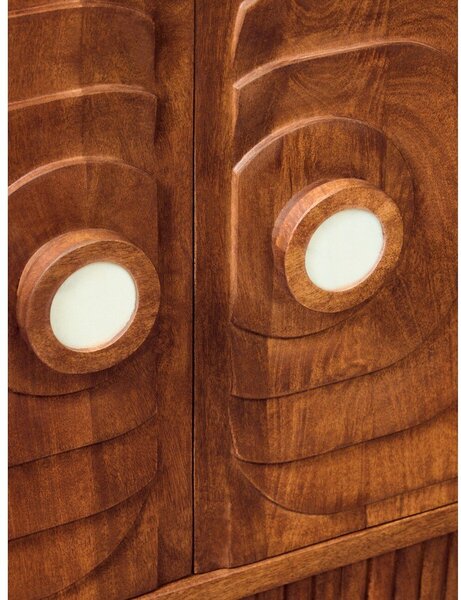 Скрин от масивно манго в тъмно естествен цвят 40x75x116 cm Sangar – Premier Housewares