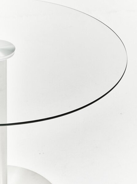 Кръгла трапезна маса със стъклен плот ø 90 cm Metropolitan – Premier Housewares