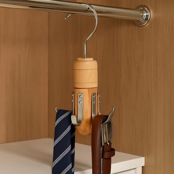 Висяща дървена закачалка за вратовръзки и колани The Dandy – Premier Housewares