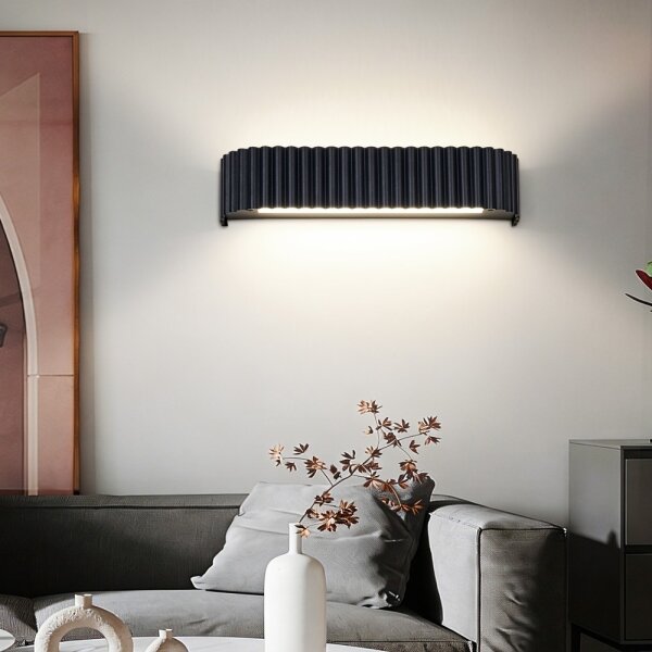Brilagi - димируемо стеннo LED осветително тяло FALCON MODERN LED/14W/230V 40 cm черно + дистанционно управление