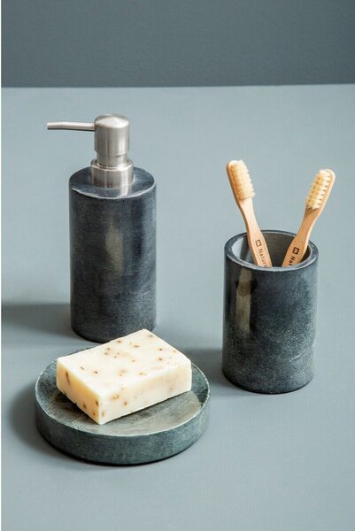 Тъмносив каменен диспенсер за сапун Kamal – Premier Housewares