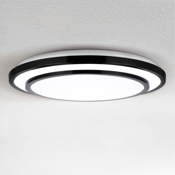 BRILAGI-LED Димируема лампа LUCIANO LED/48W/230V 3000-6500K ø 39 см черен + д.у