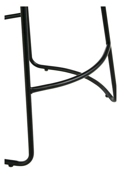 Черен/кафяв тапициран бар стол (височина на седалката 64 cm) Brixton – Premier Housewares