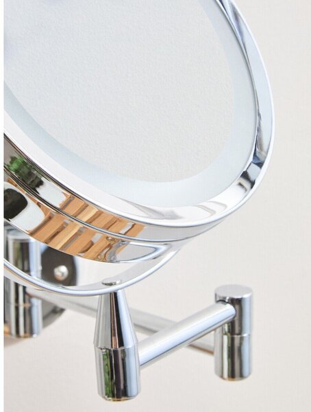 Козметично огледало със светлина/увеличително (увеличение 2x) 18x29 cm Cassini – Premier Housewares