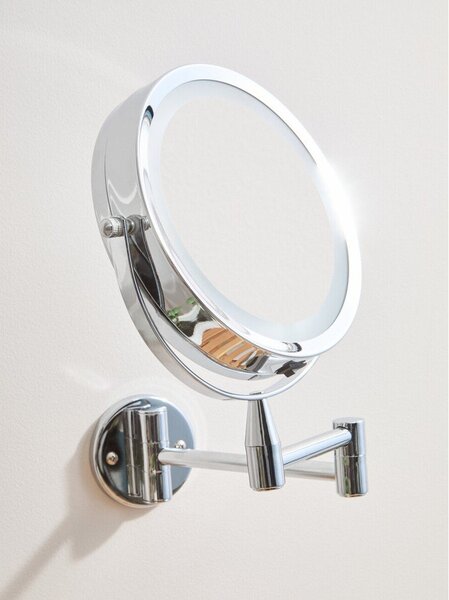 Козметично огледало със светлина/увеличително (увеличение 2x) 18x29 cm Cassini – Premier Housewares