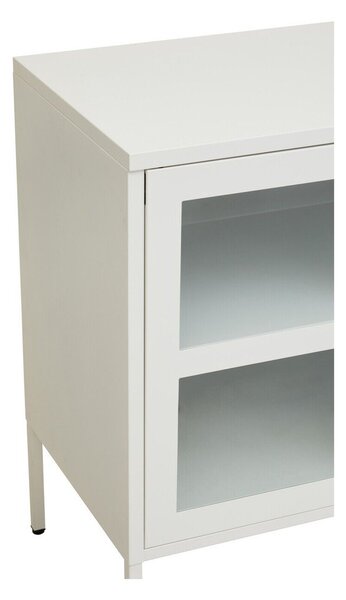 Бяла стоманена витрина 140x80x45 cm Acier – Premier Housewares