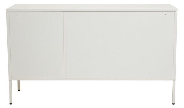 Бяла стоманена витрина 140x80x45 cm Acier – Premier Housewares