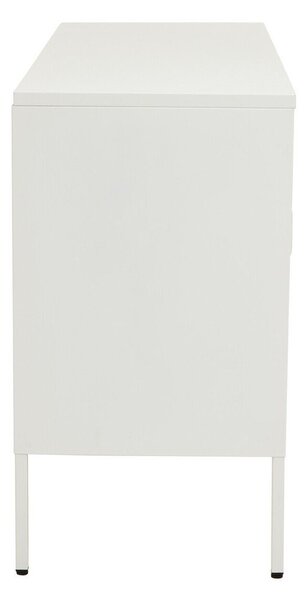 Бяла стоманена витрина 140x80x45 cm Acier – Premier Housewares