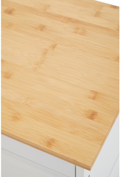 Бамбукова маса за сервиране на колелца 37x67 cm Harlow – Premier Housewares