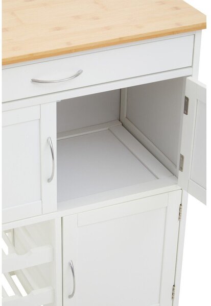 Бамбукова маса за сервиране на колелца 37x67 cm Harlow – Premier Housewares