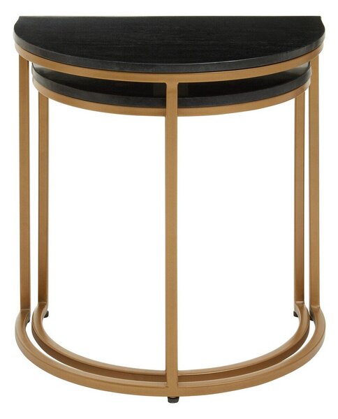 Странични масички в комплект 2 бр. с мраморна плоча 28x45 cm Varana – Premier Housewares