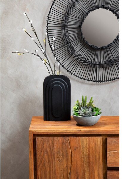 Скрин от масивна акация в тъмно естествен цвят 92x82x40 cm Simla – Premier Housewares