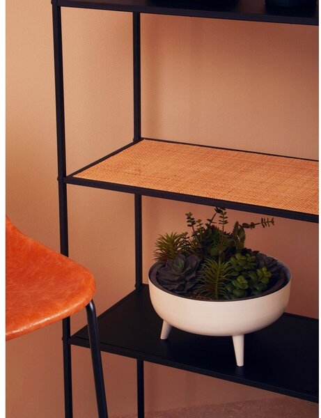 Черен/в естествен цвят метален стелаж 61x179x34 cm Depok – Premier Housewares