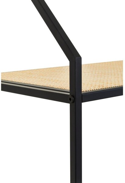 Черен/в естествен цвят метален стелаж 61x179x34 cm Depok – Premier Housewares