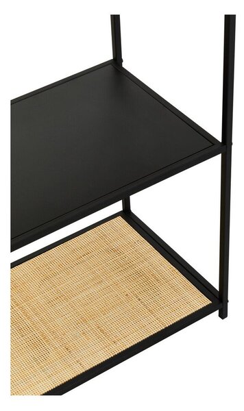 Черен/в естествен цвят метален стелаж 61x179x34 cm Depok – Premier Housewares
