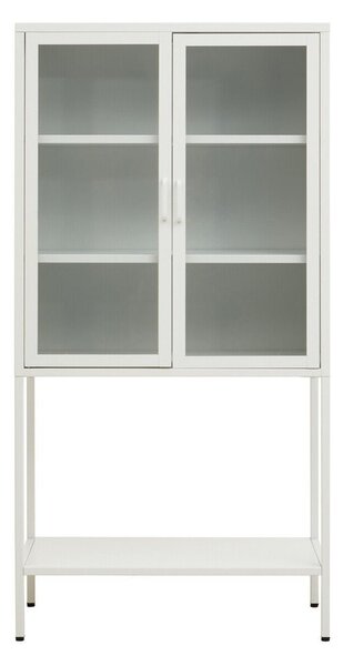 Бяла стоманена витрина 75x150x35 cm Acier – Premier Housewares