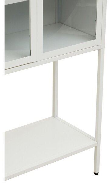 Бяла стоманена витрина 75x150x35 cm Acier – Premier Housewares