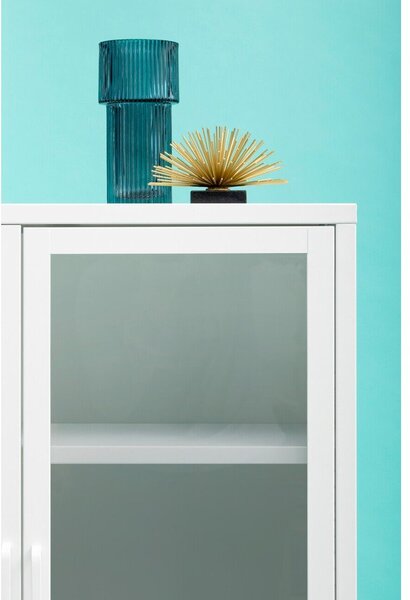 Бяла стоманена витрина 75x150x35 cm Acier – Premier Housewares