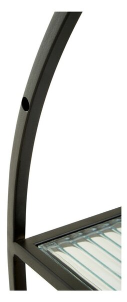 Черен/в естествен цвят на няколко нива метален стенен рафт 61 cm Mataram – Premier Housewares