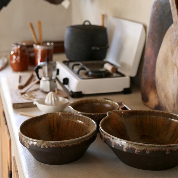 Тъмнокафява глинена купа Poterie – Casafina