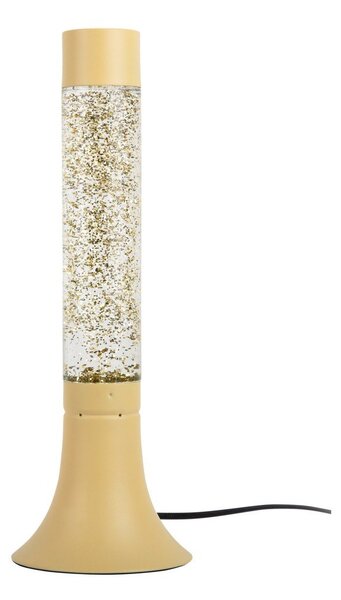Светложълта настолна лампа със стъклен абажур (височина 37,5 cm) Astro Glittler – Leitmotiv