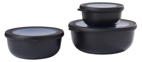 Кутии за храна 3 бр. Nordic black – Mepal