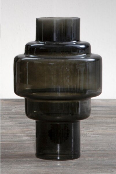 Черна стъклена ваза (височина 30 cm) Cayden – Premier Housewares