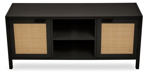 Черна маса за телевизор 120x52x38 cm Sherman – Premier Housewares