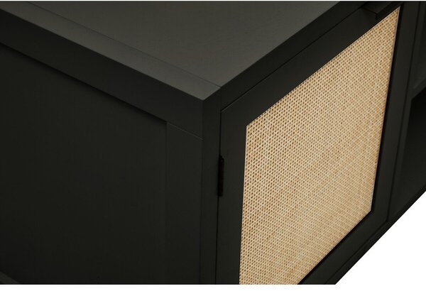 Черна маса за телевизор 120x52x38 cm Sherman – Premier Housewares