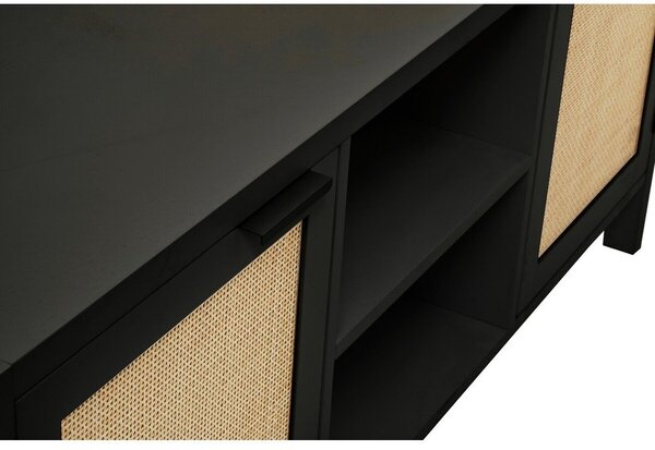 Черна маса за телевизор 120x52x38 cm Sherman – Premier Housewares