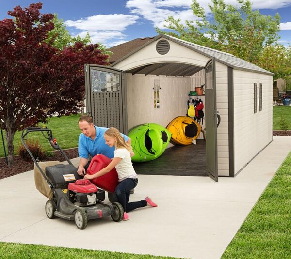 Градинска барака Lifetime Giant609x244x244 см, 14.85 кв м, HDPE пластмаса 26мм