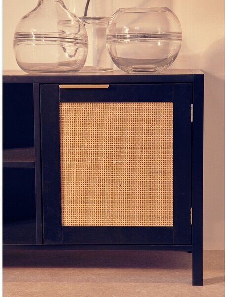 Черна маса за телевизор 120x52x38 cm Sherman – Premier Housewares