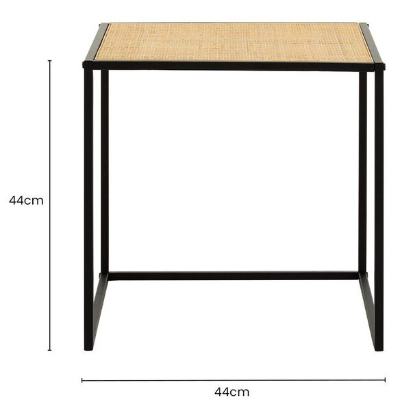 Ратанова странична масичка 44x44 cm Depok – Premier Housewares