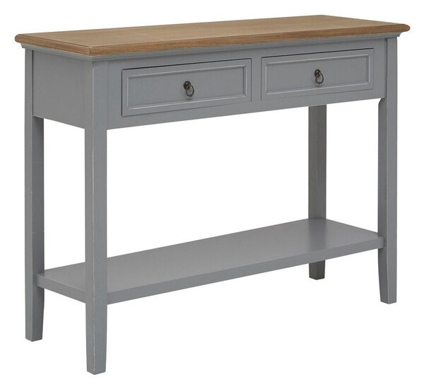 Сива конзолна маса от масивна Пауловния 34,5x99 cm Henley – Premier Housewares