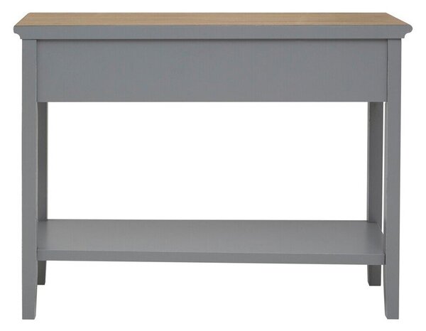 Сива конзолна маса от масивна Пауловния 34,5x99 cm Henley – Premier Housewares