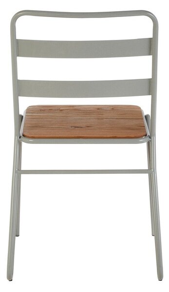 Сив/в естествен цвят трапезен стол от масивен бряст District – Premier Housewares