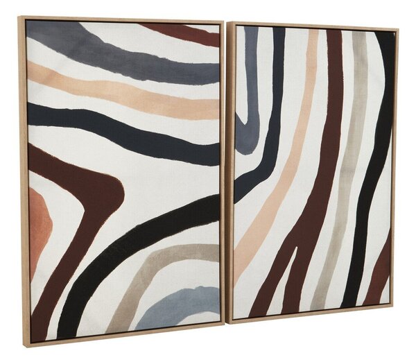 Картини в комплект 2 бр. с включена рамка/върху платно 63x93 cm Astratto – Premier Housewares