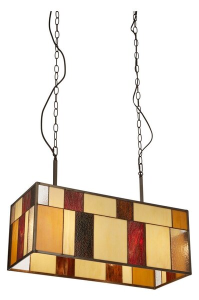 Метално висящо осветително тяло със стъклен абажур Waldorf – Premier Housewares