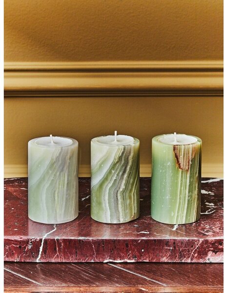 Каменни свещници в комплект за чаена свещ 3 бр. Oleena – Premier Housewares