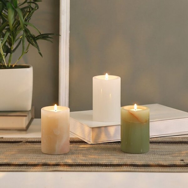 Каменни свещници в комплект за чаена свещ 3 бр. Oleena – Premier Housewares