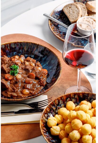 Кафява супена порцеланова чиния ø 26 cm Resto – BonBistro