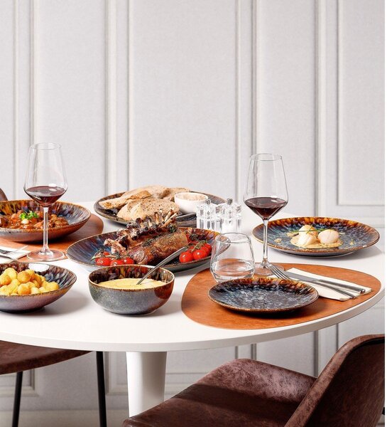 Кафява супена порцеланова чиния ø 26 cm Resto – BonBistro
