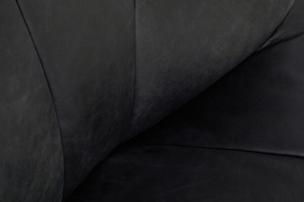 Черно кожено кресло Hoxton – Premier Housewares
