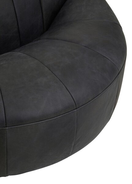 Черно кожено кресло Hoxton – Premier Housewares
